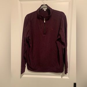 Maroon Peter Millar quarter zip. Size Large.